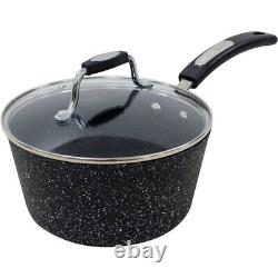 Non stick 5 Piece Saucepan pots frying pan Cookware kitchen Set