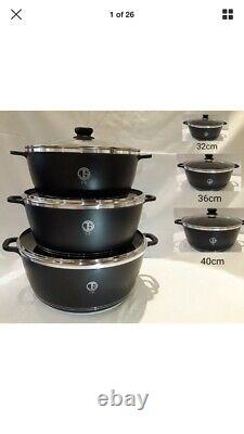 Non stick Cooking Pots Induction large size three pots