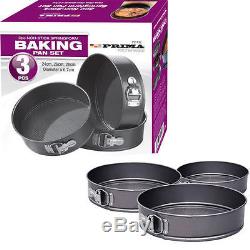 Non-stick Spring Form Round Bake Cake Pan Tin Tray Bakeware Sets