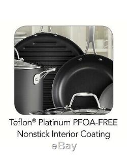 Nonstick 15-Piece Cookware Set by Tramontina Kitchen Pots Pans Cooking Pan