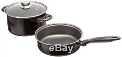 Nonstick 7-Piece Pots And Pans Stainless Steel Cookware Set Cooking Kitchen Redv
