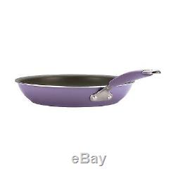 Nonstick Cookware Set Rachel Ray Pots Pans Kitchen Enamel Cooking Purple 12 PC