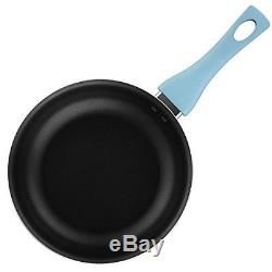 Nonstick Pots Pans Set Dishwasher Safe Blue Speckle 10-Piece Cookware Set
