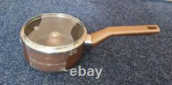 NutriChef NCCWA13BR Heat Resistant 13 Piece Kitchen Ware Pots Pan Set BROWN