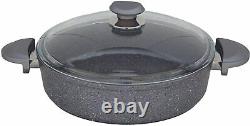 OMS Granite Grey Casserole Pot Pan Frying Pan Professional Cookware Set 3002