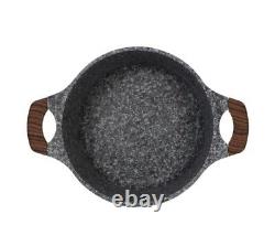 Original Granite cookware set non stick aluminum 6 cooking pots and 1 pan set