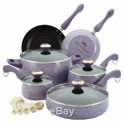 Paula Deen 12513 Signature Nonstick Cookware Pots and Pans Set 15 Piece