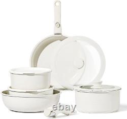 Pots and Pans Set, Nonstick Cookware Sets Detachable Handle, Induction Kitchen Se