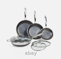 Pots and pans set, non stick, 7 piece set, pro steel fusion cookware, frying pa