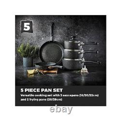 Precision 5 Piece Non-Stick Pan Set Black