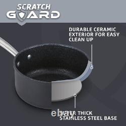 Prestige Scratch Guard 3 Piece Saucepan Set Induction Hob Pan Set 16/18/20cm