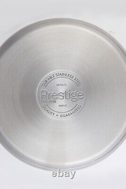 Prestige Scratch Guard Stainless Steel Non Stick Saucepan Set, Induction