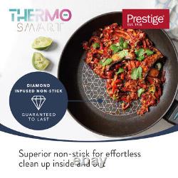 Prestige Thermo Smart Saucepan Set Non Stick Induction Hob Pans Pack of 3