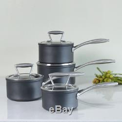 ProCook Forged Non-Stick Induction Saucepan Set Pots and Pans Kitchen 4 Piece