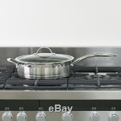 ProCook Professional Stainless Steel Induction Non-Stick Sauteuse Pan and Lid Se