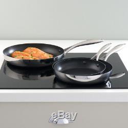 ProCook Tri-Ply Non-Stick Induction Frying Pan Set Stainless Steel 3 Ply 3 Piece
