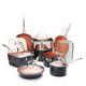 Professional 15-Piece All-in-One Copper Cookware Set Non-Stick Pots and Pans Kit