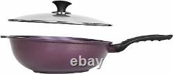 Purplechef Nonstick Cookware Set Stock Pot, Skillet, Frying Pan and Tri-egg Pan