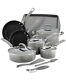 RACHAEL RAY Hard Enamel Cookware Set Nonstick kitchen Pot Pan Utensil 14 PC