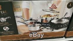 REVERE COPPER BOTTOM PAN 7pc Stainless Steel Cookware Set Tri-Ply