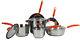 Rachael Ray 10-Piece Stainless Steel Cookware Set Kitchen Pans and Pots 75813