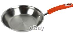 Rachael Ray 10-Piece Stainless Steel Cookware Set Kitchen Pans and Pots 75813