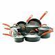 Rachael Ray 87000 Brights Hard Anodized Nonstick Cookware Pots and Pans Set, 14