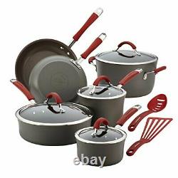 Rachael Ray Cucina Hard Anodized Nonstick Cookware Pots and Pans Set 12 Piece