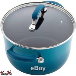 Rachel Ray Cookware Set Nonstick Non Stick Enamel Marine Rachael Pots Pans NEW