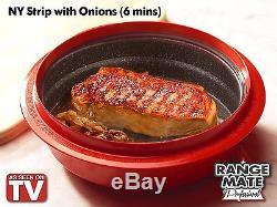 Range Mate Pro Nonstick Microwave 7-Piece Grill Pot/Pan Cookware Set As Seen On