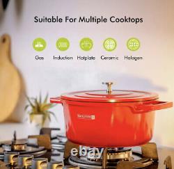 Royalford 4Pc Aluminium Non-Stick Cookware Set Induction Safe Casserole Saucepan