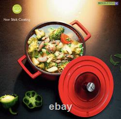Royalford 4Pc Aluminium Non-Stick Cookware Set Induction Safe Casserole Saucepan