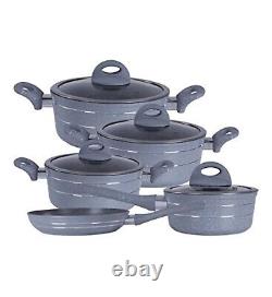 Royalford 5Pc Forged Aluminium Non-Stick Granite Cookware Set Induction Safe /G