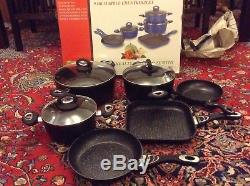Royalty Line Set 9pcs Non Stick High Quality Marble Coated Pan Pot Cooking Set