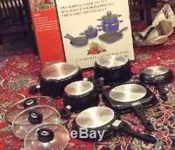 Royalty Line Set 9pcs Non Stick High Quality Marble Coated Pan Pot Cooking Set