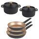 Russell Hobbs COMBO-8348 Pan Set With Cast Iron Stockpots, Enamel Coated