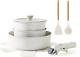 SENSARTE 9 Piece Pots and Pans Set, Nonstick Detachable Handle Cookware, Kitchen