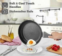 Saflon Titanium Nonstick 8-Piece Cookware Set PFOA Free, Dishwasher Safe