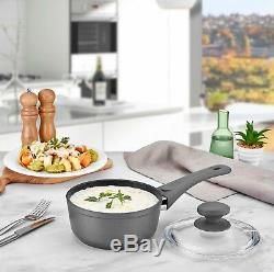 Saflon Titanium Nonstick 8-Piece Cookware Set PFOA Free, Dishwasher Safe