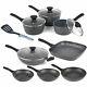 Salter COMBO-3688 Megastone Non-Stick Complete Cookware Set with Slotted Spatula