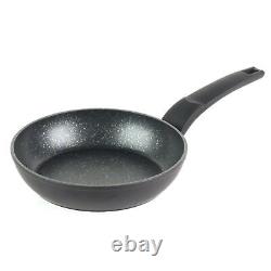 Salter COMBO-4834 Marble Gold Non-Stick Frying Pan, Saucepan & Wok Set, 7 Piece