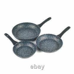 Salter COMBO-7549A Megastone 9-Piece Set, With Fry Pans, Saucepans and Utensils