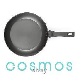 Salter Cosmos 10 Piece Pan and Utensil Set, PFOA-Free Non-Stick, Matte Grey