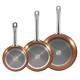 San Ignacio Pro 3pc Copper Induction Non Stick Frying Pan Set BGEU-1093