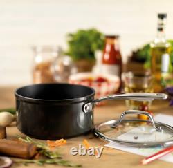 Saucepan Frying Sauté Pan 3pc Set Non Stick Metal Easy Pro Glass Lid Kuhn Rikon