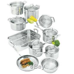 Scanpan Impact 10Pc Cookware Set Fry Pan/Saucepan/Steamer/Casserole Pot/Roaster
