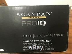 Scanpan Pro IQ 2 Piece 9.5 and 11 Fry Pan set Stratanium Nonstick