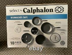 Select by CALPHALON NonStick 10-PC POTS & PANS COOKWARE SET New Free Shipping