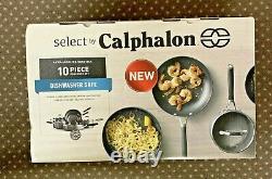 Select by CALPHALON NonStick 10-PC POTS & PANS COOKWARE SET New Free Shipping