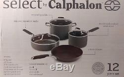 Select by Calphalon Hard Anodized Nonstick 12 Piece Pot & Pan Set Cookware